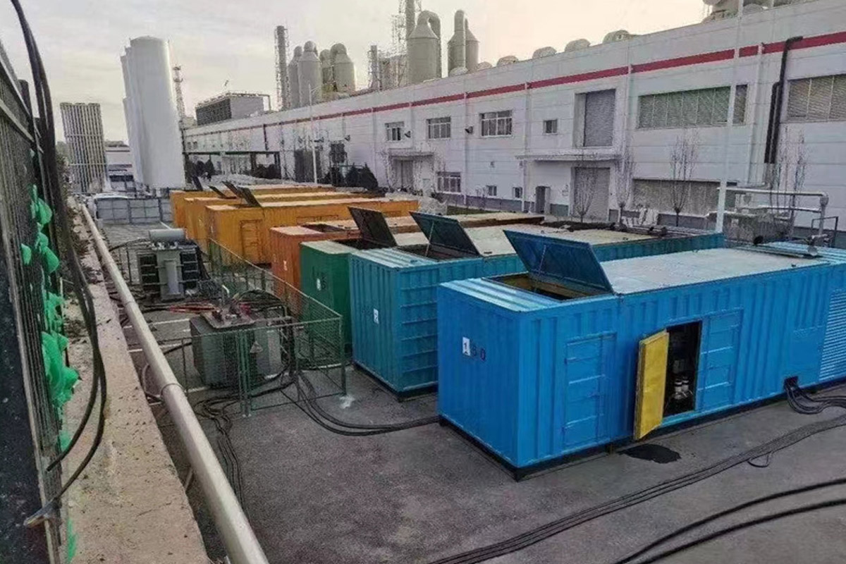 城口发电机租赁施工现场